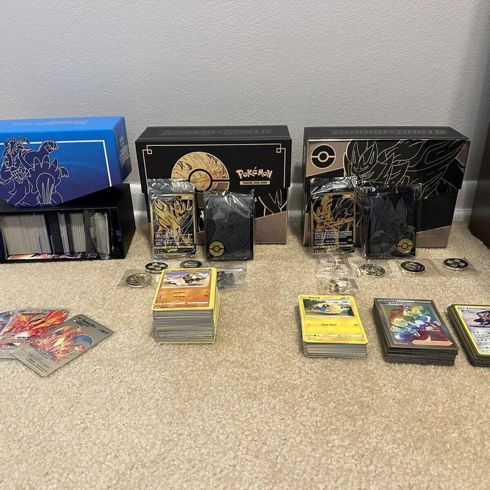 Pokemon TCG OPENED Booster Box Bundle Battlestyles, Zacian, Zamazenta